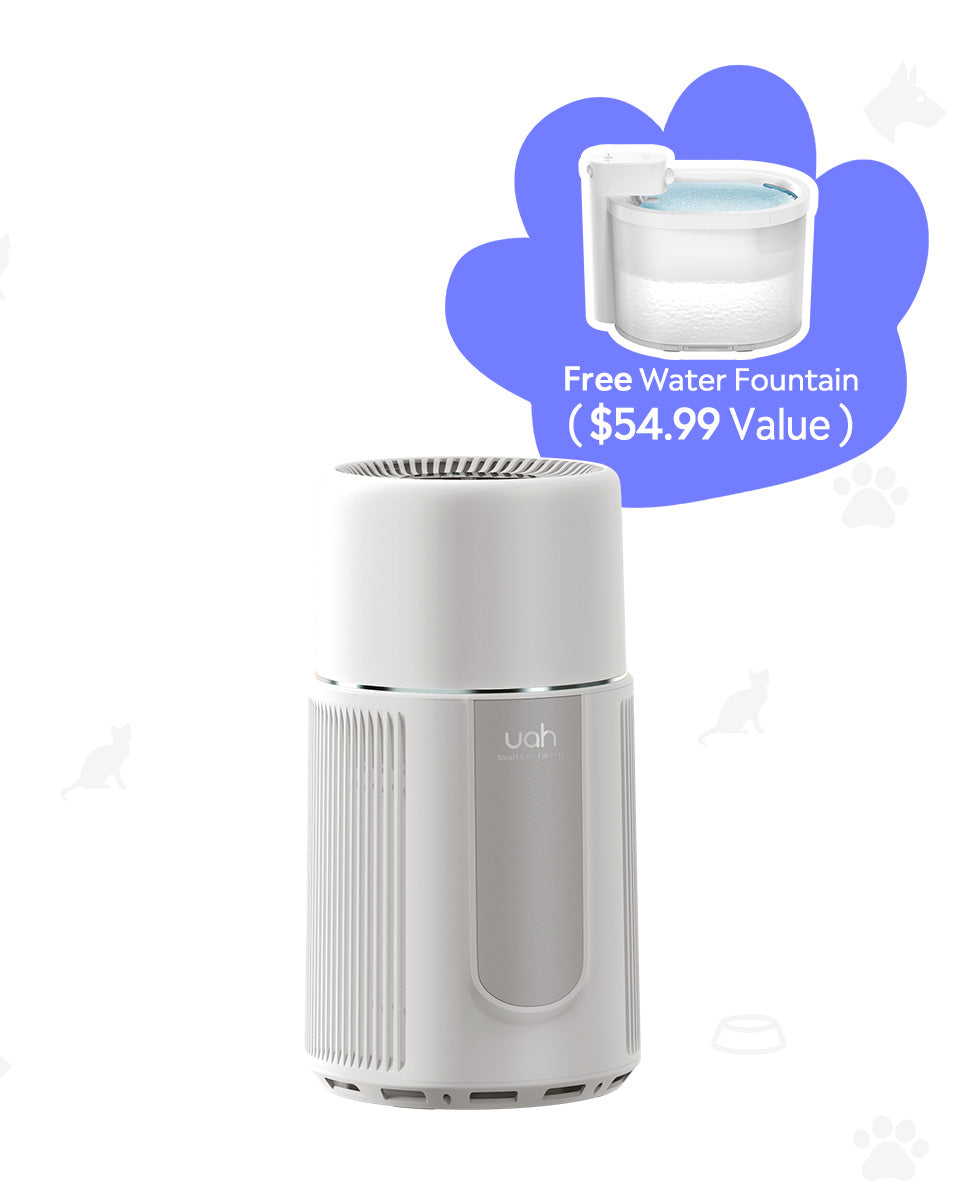 [BOGO] Uah Pet Air Purifier & Free Wireless Cat Water Fountain with 1 Filter