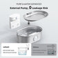 uahpet Upgrade Visible Stainless Steel Cat Water Fountain Pro