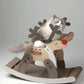 Cat Tree Combo - Rocking Reindeer & Snowmobile & Swinging Snowman Style