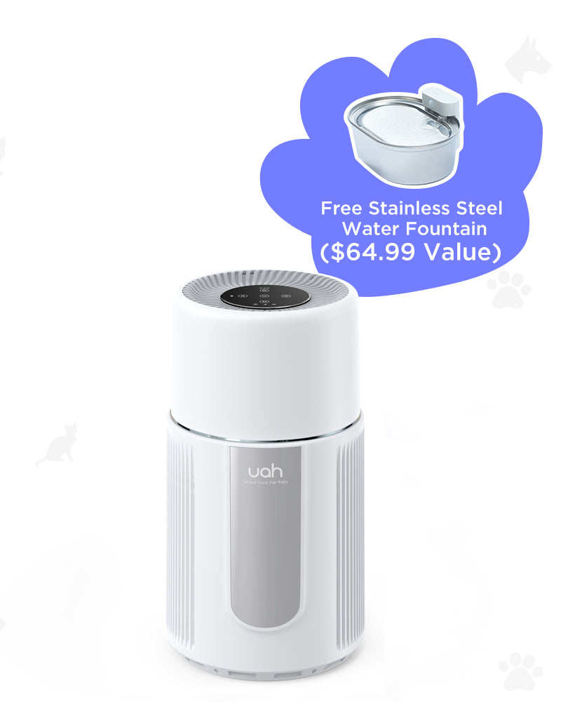 [BOGO] Uah Pet Air Purifier + free Stainless Steel Wireless Water Fountain