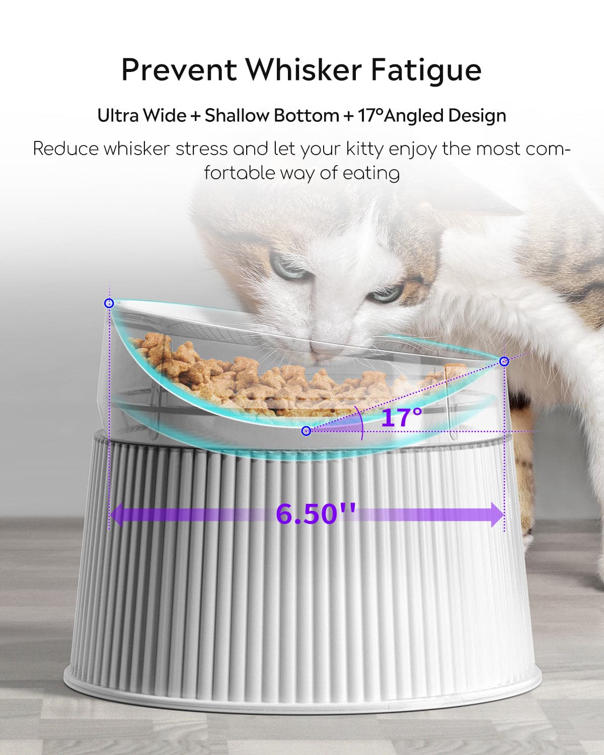 uahpet Elevated Cat Bowls 1 Bowl